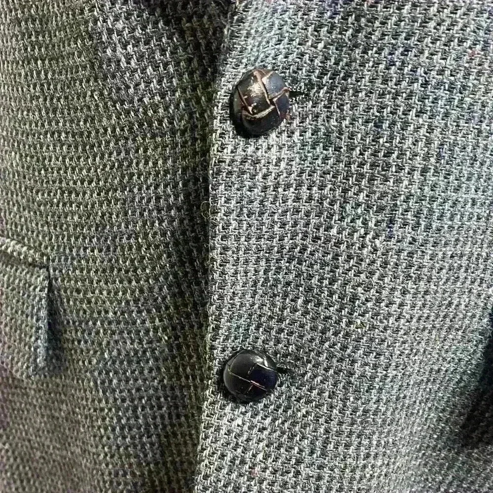 Mens Vintage Grey Stafford 100% Virgin Wool Blazer
